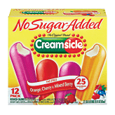 Creamsicle&nbsp;Dairy Dessert Bars&nbsp;Orange Cherry & Mixed Berry No Sugar Added 1.65 Oz Full-Size Picture